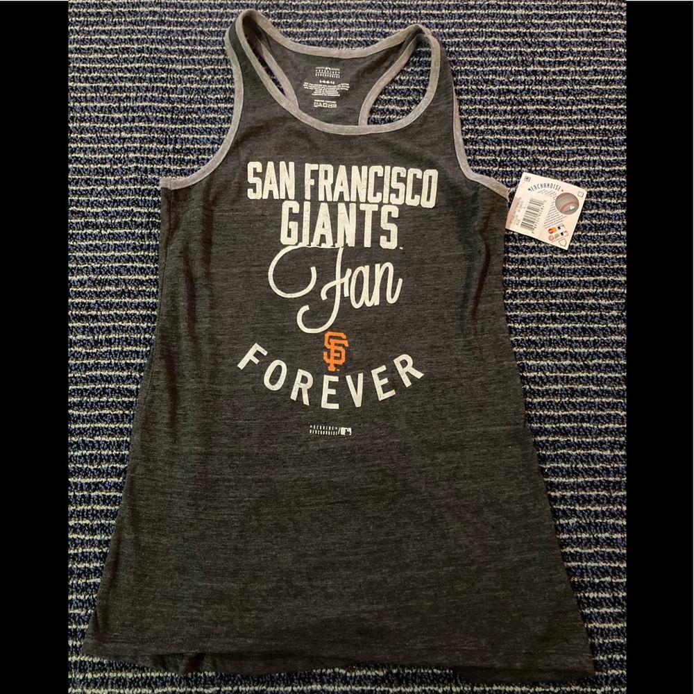 NWT YOUTH LARGE MLB Authentic Merch San Francisco GIANTS RACER BACK TEE TANK TOP